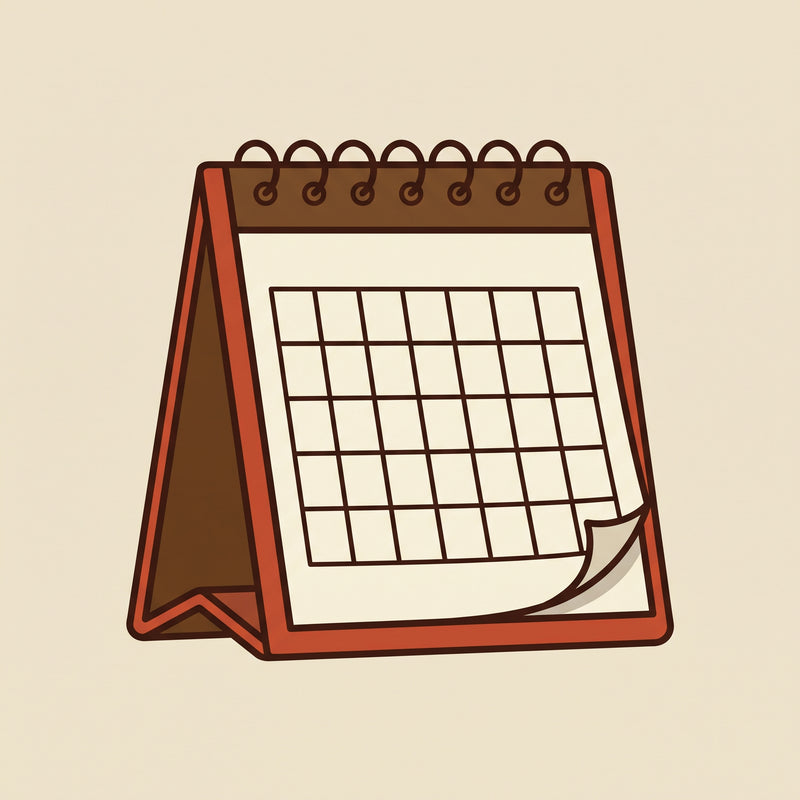 Desk calendar and planner for daily schedule tracking – Deskperado