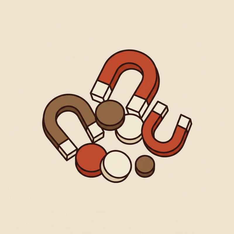 Assorted magnets for whiteboards and metal surfaces – Deskperado