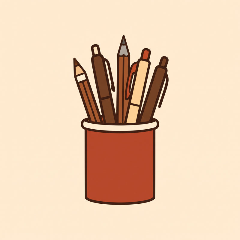 Pen and pencil holder keeping desktop writing tools organized – Deskperado