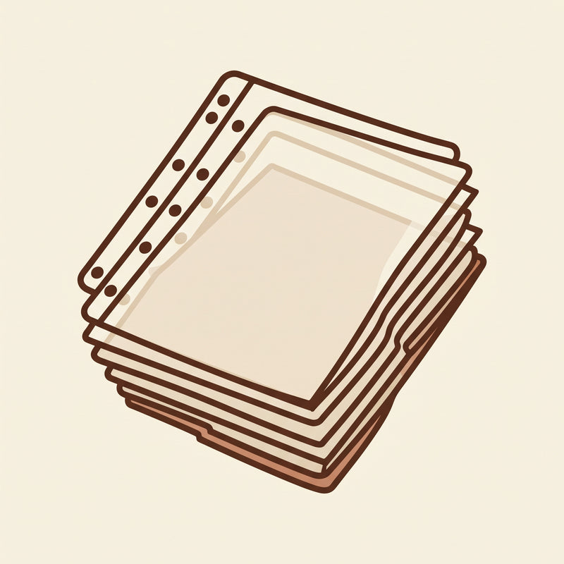 Clear sheet protectors for preserving important pages – Deskperado