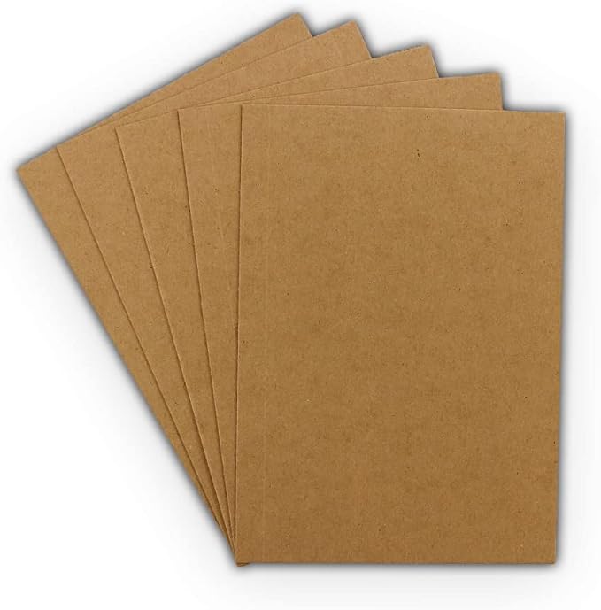 50 EcoSwift 5x7 Chipboard Cardboard Craft Scrapbook Material Scrapbooking Packaging Sheets Shipping Pads Inserts 5 inch x 7 inch Chip Board