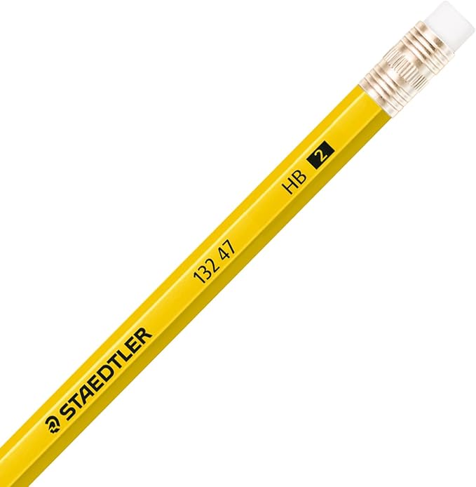 STAEDTLER Yellow School Pencils (144-Pack), Pre-Sharpened #2 HB with Erasers, Ready-to-Use School Supplies for Students and Teachers