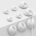 SmiLife Phone Charger Cord Holder, Mini Cable Clips Wire Organizer, Cable Management for Desk, Office and Nightstands, 9 PCS