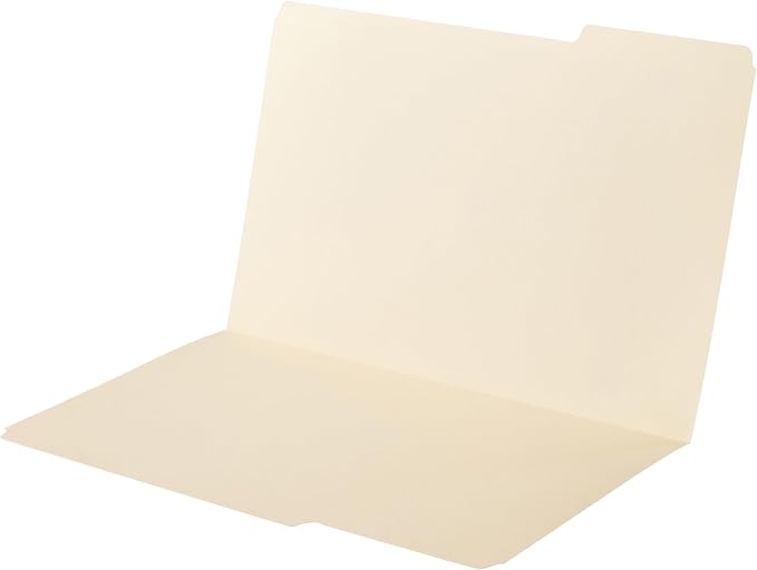 Amazon Basics Sturdy Manila File Folders, 1/3 Tabs in Assorted Positions for Filing and Easy Labeling, Legal Size, 8.5 x 14 inch, 200-Pack