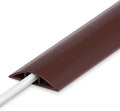 10FT Floor Cord Cover, Brown Cord Hider Floor, Durable Cord Covers for Wires on Floor, Cable Floor Cover Power Cord Cover, Floor Cord Protector Hide Cords on Floor Cord Cavity: 0.47" W x 0.24" H