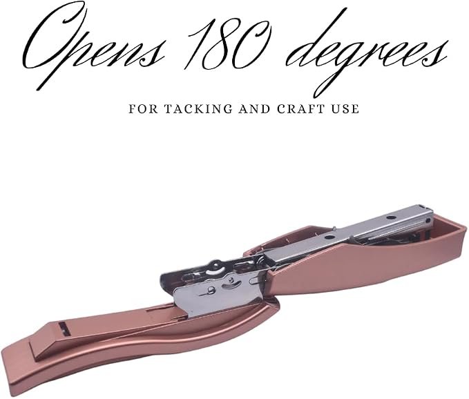 Ergonomic Desk Stapler Rose Gold (30 Sheet Capacity)