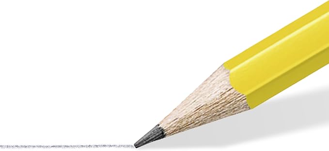 STAEDTLER Yellow School Pencils (144-Pack), Pre-Sharpened #2 HB with Erasers, Ready-to-Use School Supplies for Students and Teachers