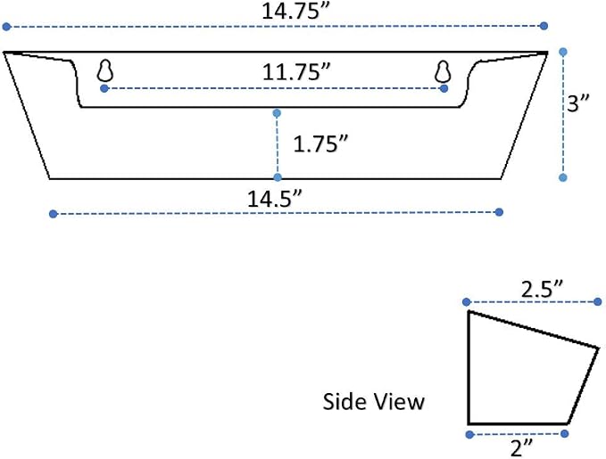 Sink Front Tip-Out Tray (14"-3/4 Tray Only, White)
