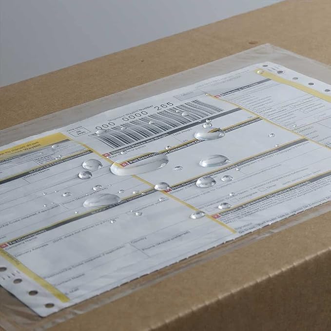 7.5'' x 5.5'' Packing List Pouches, Shipping Label Envelopes Clear Adhesive Top Loading Packing List - 50 Pack