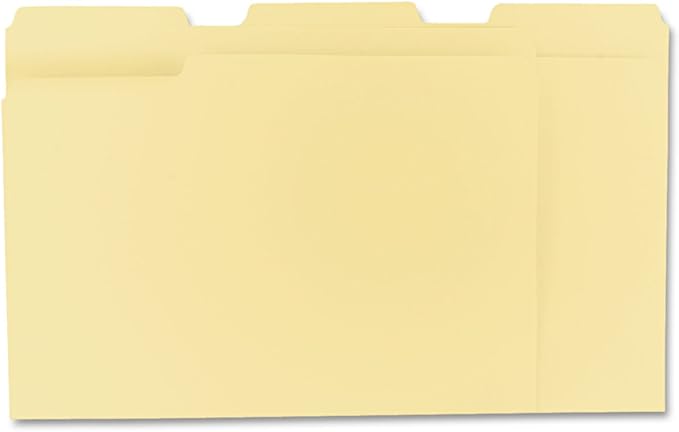 Pendaflex File Folders, 100 Pack, Durable Manila Folders, Letter Size (8.5" x 11"), 3 Top Tabs for Easy Labeling, Everyday Filing Essential for Offices, Classrooms & Home Document Organization