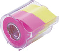 Yamato Memoc Roll Tape, Self-Stick Memo Paper Tape, with Tape Dispenser, 25mm x 10m, 2-Color Set, Rose & Lemon, 1 ea. (NORK-25CH-6A)