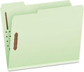 Pendaflex Pressboard Fastener Folders, 2 Fasteners, Letter Size, Light Green, 1" Expansion, 1/3-Cut in Left, Right, Center Positions, 25 Per Box (17178EE)
