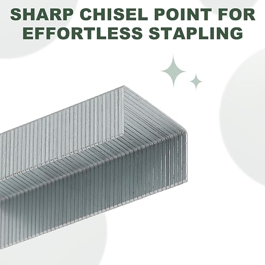 M&G 24/8 Heavy Duty Staples for Stapler, 2500pcs(500pcs Per Box) Staples 50 Sheets Capacity for Standard Stapler Smooth Stapling for Home Office Supplies, Silver