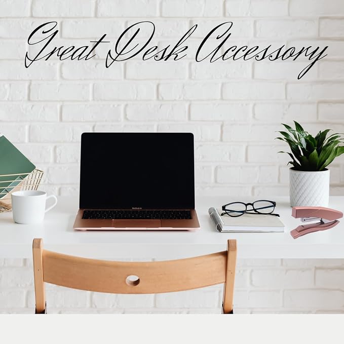Ergonomic Desk Stapler Rose Gold (30 Sheet Capacity)