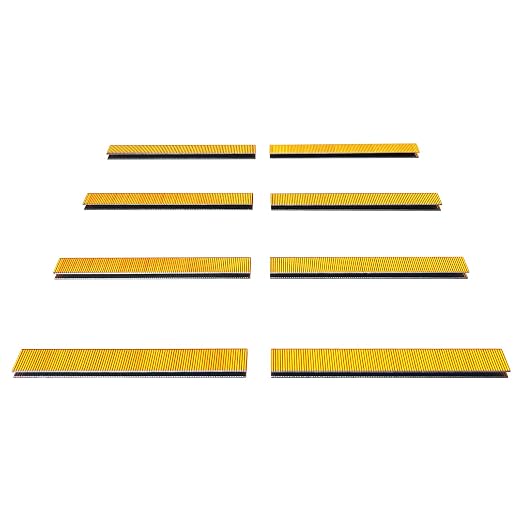 18 Gauge 1/4" Narrow Crown Staples 5/8 Inch Leg, 2000-Pack | Galvanized coating resists rust for indoor woodworking & decoration, fits all electric staplers and staple guns