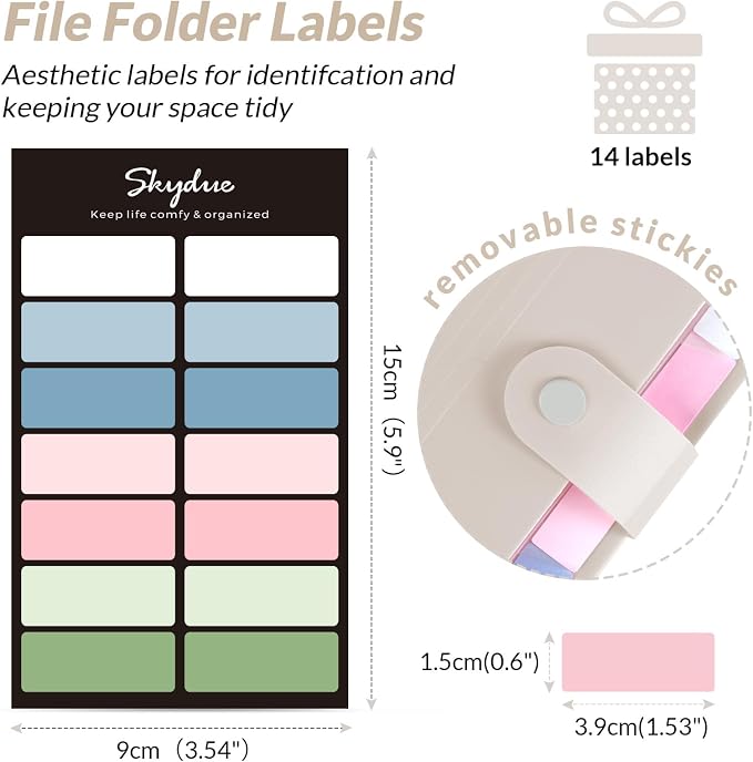 SKYDUE Expanding File Organizer with 8 Pockets, Accordion File Folders with Labels, Portable Document Paper Bill Receipt Organizer, Home College School Office Supplies, Letter Size,Milk Tea Brow