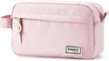 Sooez Original High Capacity Pencil Case, Big Pencil Bag Pouch Box Organizer Pen Case, Aesthetic Supply for Girls Adults, Portable Journaling Supplies with Easy Grip Handle & Loop, Pink