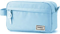Sooez Original High Capacity Pencil Case, Big Pencil Bag Pouch Box Organizer Pen Case, Aesthetic Supply for Girls Adults, Portable Journaling Supplies with Easy Grip Handle & Loop, Blue