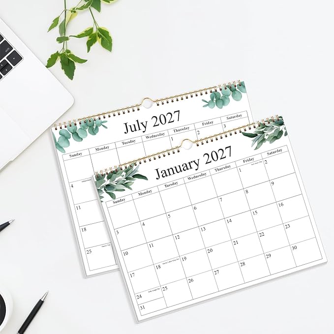 2026-2027 Wall Calendar - Calendar 2026-2027 from July 2026 - December 2027, 18 Months Calendar with Premium Paper, 8.5" x 11", Nature