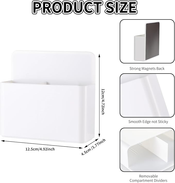 Camelmother 2Pcs Magnetic Dry Erase Marker Holder For Whiteboard Fridge | 2Slots Locker Accessories Teacher Classroom Must Haves Fridge magnets