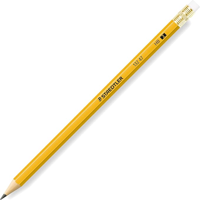 STAEDTLER Yellow School Pencils (144-Pack), Pre-Sharpened #2 HB with Erasers, Ready-to-Use School Supplies for Students and Teachers