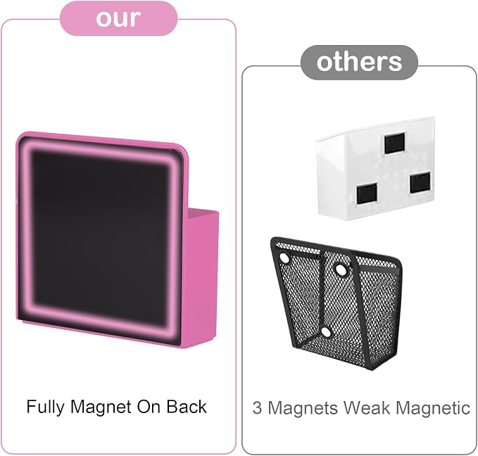 KITANIS Magnetic Pen Holder,2 Pack Magnetic Dry Erase Marker Holder with Generous Compartments,Strong Magnet Storage Marker Pen Pencil Organizer for Refrigerator,Whiteboard,Locker Accessories