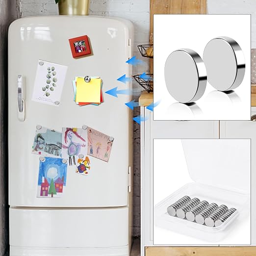 Refrigerator Magnets, 120 Pcs Rare Earth Magnets, Neodymium Fridge Magnet Whiteboard Magnets for Crafts, DIY, Office, Dry Erase Board | Neodymium Fridge Magnet Whiteboard Magnets for Crafts, DIY, Office, Dry Erase Board