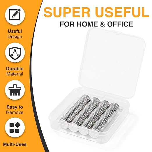 TRYMAG Small 150Pcs Neodymium Magnets, 12x2mm Tiny Strong Small Round Circle Rare Earth Magnets for Refrigerator, Office, Whiteboard, Crafts, DIY, Kitchen