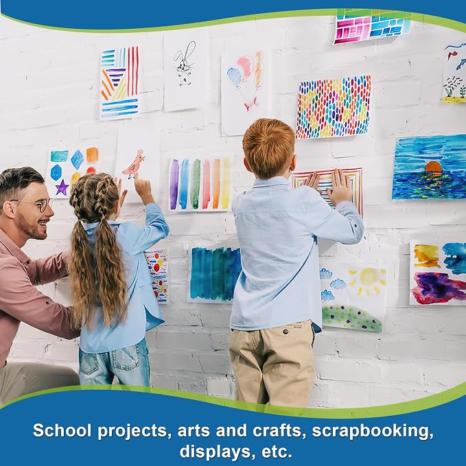 60 Pcs White Poster Board Paper 11x 14 Bulk, ROOKEA Vision Boards Blank Poster Paper for School Arts and Crafts, Classroom Projects, Presentations, Drawing, Scrapbooking, Graphic Displays