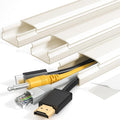Yecaye TV Cord Hider, 42In Large Cable Hider Beige, Wire Covers for 4 Cords, Wire Hiders for TV on Wall, Cable Raceway Concealer, W1.18in H0.6in, Beige