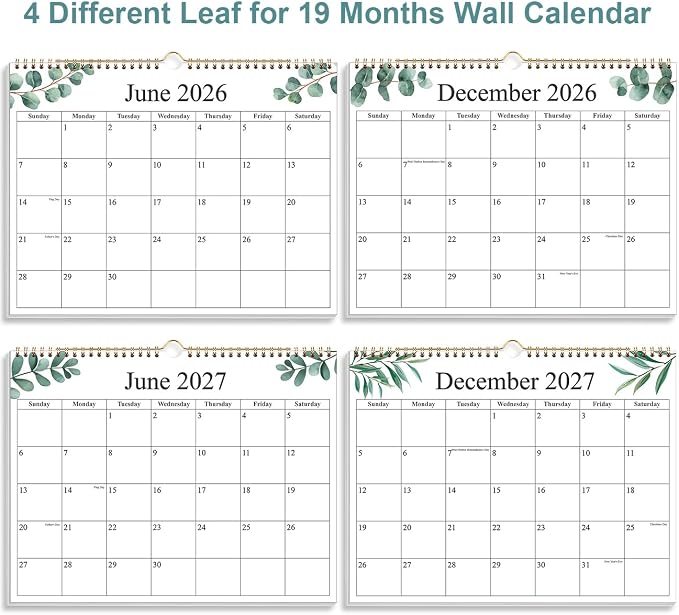 2026-2027 Wall Calendar - Calendar 2026-2027 from July 2026 - December 2027, 18 Months Calendar with Premium Paper, 8.5" x 11", Nature