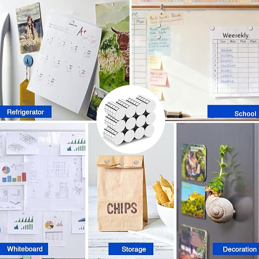 120Pcs Fridge Magnets, 6x2mm Small Refrigerator Magnets | Mini Magnet for Whiteboard Crafts, Office, School