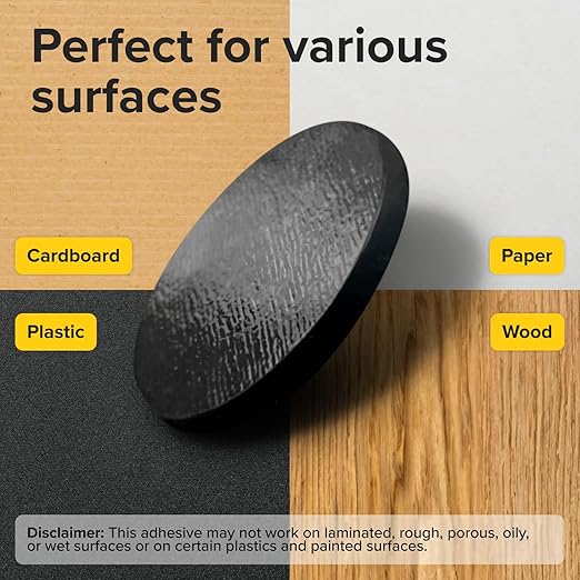Peel-&-Stick Flexible Adhesive Magnets - 320 Magnetic Dots for Office Supplies, Whiteboard, Crafts, Fridge, & School Projects