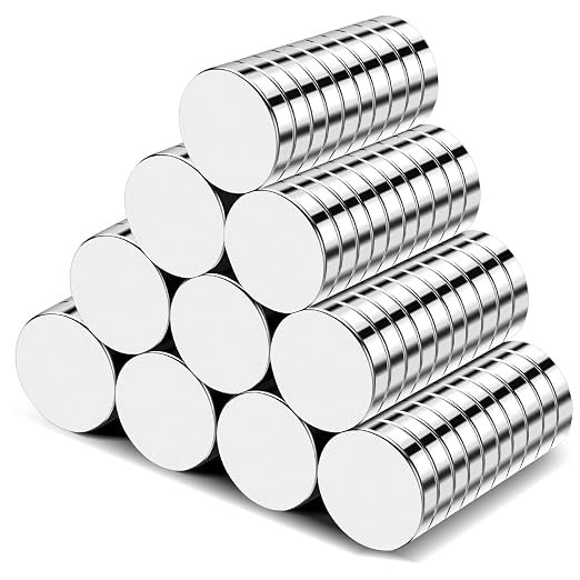 TRYMAG 15x2mm Small Disc Strong 120 Pcs Neodymium Rare Earth Magnets for Crafts, Heavy Duty Round Refrigerator Magnets for Whiteboard, Locker, Fridge, DIY, Crafts, Dry Erase Board