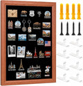 Magnet Board for Wall, 19.7 x 31.5 in (Background Paper not Included) | Wood MDF frame with 4 pairs of hook-and-loop strips for travel magnets and photos.