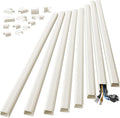 Yecaye 125in Cord Hider, Large Cord Covers for Wires on Wall, Cable Management Kit for Mount TVs, Wire Hider Cable Concealer for Home Office, W1.18in H0.6in, Beige