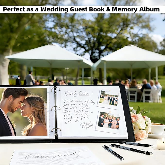 Vienrose Scrapbook Refill Pages 12x12, 10 Pack Heavyweight Clear Page Protectors for 3 Ring Binders, Top Loading Plastic Sleeves for Scrapbook Albums & Photo Storage (No Paper Inserts, Acid Free)