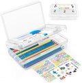 Double Layer Clear Hard Pencil Cases,Plastic Personalized Pencil Box with Snap-Tight Lid for Pen, Pencils, School Office Supplies Marker Crayon Organizer Storage Box,Standard Size (Clear)