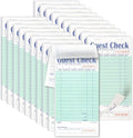 FMP Brands Guest Check Books for Servers, Server Note Pads, 10 Pack (500 Sheets), Green with Guest Receipt, Guest Check Pads, Restaurant Order Pads, Waitress Notepads