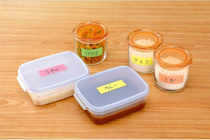 Yamato Memoc Roll Tape, Self-Stick Memo Paper Tape, with Tape Dispenser, 50mm x 10m, Orange, 1 ea. (RK-50CH-OR)