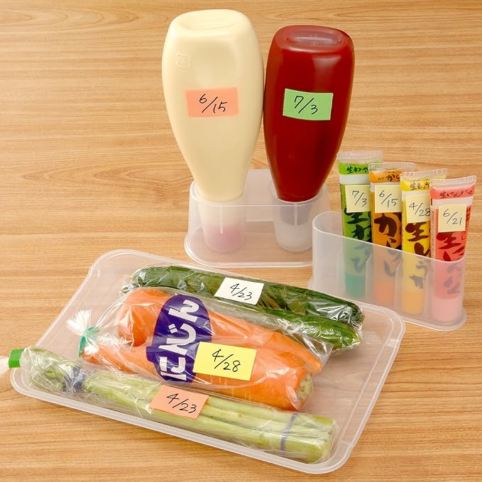 Yamato Memoc Roll Tape, Self-Stick Memo Paper Tape, with Tape Dispenser, 25mm x 10m, 2-Color Set, Rose & Lemon, 1 ea. (NORK-25CH-6A)