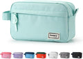 Sooez Original High Capacity Pencil Case, Big Pencil Bag Pouch Box Organizer Pen Case, Aesthetic Supply for Girls Adults, Portable Journaling Supplies with Easy Grip Handle & Loop, Mint Green