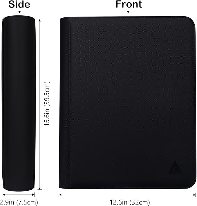 Top loader Binder, Holds 432 Top Loaders, 9 Pockets Top Loader Binder with Sleeves for Cards in 3'' x 4'' Top loaders