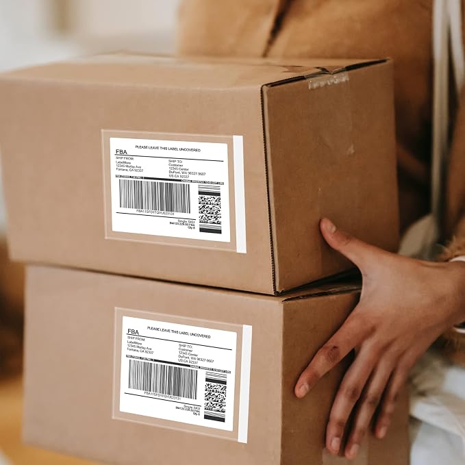 External Dimensions 4.5'' x 5.5'' 200 Packaging Box Single Envelope, SJPACK Transport Label Cover, Transport Label Bag, Invoice Transport Label Mailing Bag With Transparent Adhesive