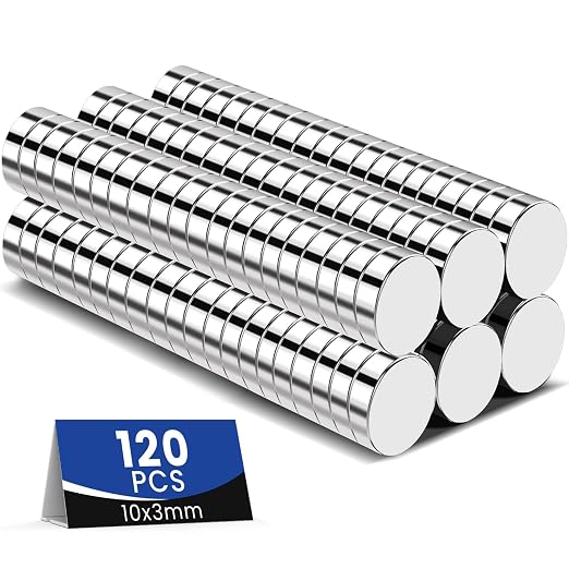 Refrigerator Magnets, 120 Pcs Rare Earth Magnets, Neodymium Fridge Magnet Whiteboard Magnets for Crafts, DIY, Office, Dry Erase Board | Neodymium Fridge Magnet Whiteboard Magnets for Crafts, DIY, Office, Dry Erase Board