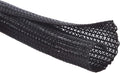 Alex Tech 25ft - 1/4 inch Cord Protector Wire Loom Tubing Cable Sleeve Split Sleeving for USB Cable Power Cord Audio Video Cable – Protect Cat from Chewing Cords - Black