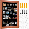 Magnet Board for Wall, 15.7 x 23.6 in (Background Paper not Included) | Wood MDF frame with 4 pairs of hook-and-loop strips for travel magnets and photos.