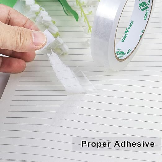 BOMEI PACK 16Rolls Clear Tape Refills for Dispenser, Transparent Gift Wrap Tape 3inch Core for Home, School and Office, 3/4inch x 60yds