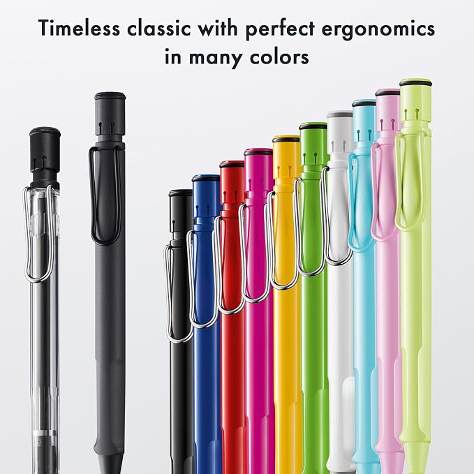 LAMY safari green - Mechanical Pencil with ergonomic grip & body made of robust ASA plastic - ideal for drawing & writing - including LAMY M 41 fine line refill 0.5 mm & eraser tip