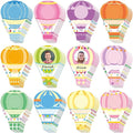 Fuutreo 60 Pcs Hot Air Balloons Cutouts Colorful Hot Air Balloons DIY Photo Craft Cutouts Name Tags Labels Bulletin Board Decoration for Back to School Party Supplies Offices Classroom Decor